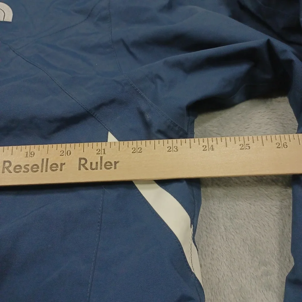 North Face Jacket Mens‎ Medium Blue Full Zip Hooded Outdoor Hyvent